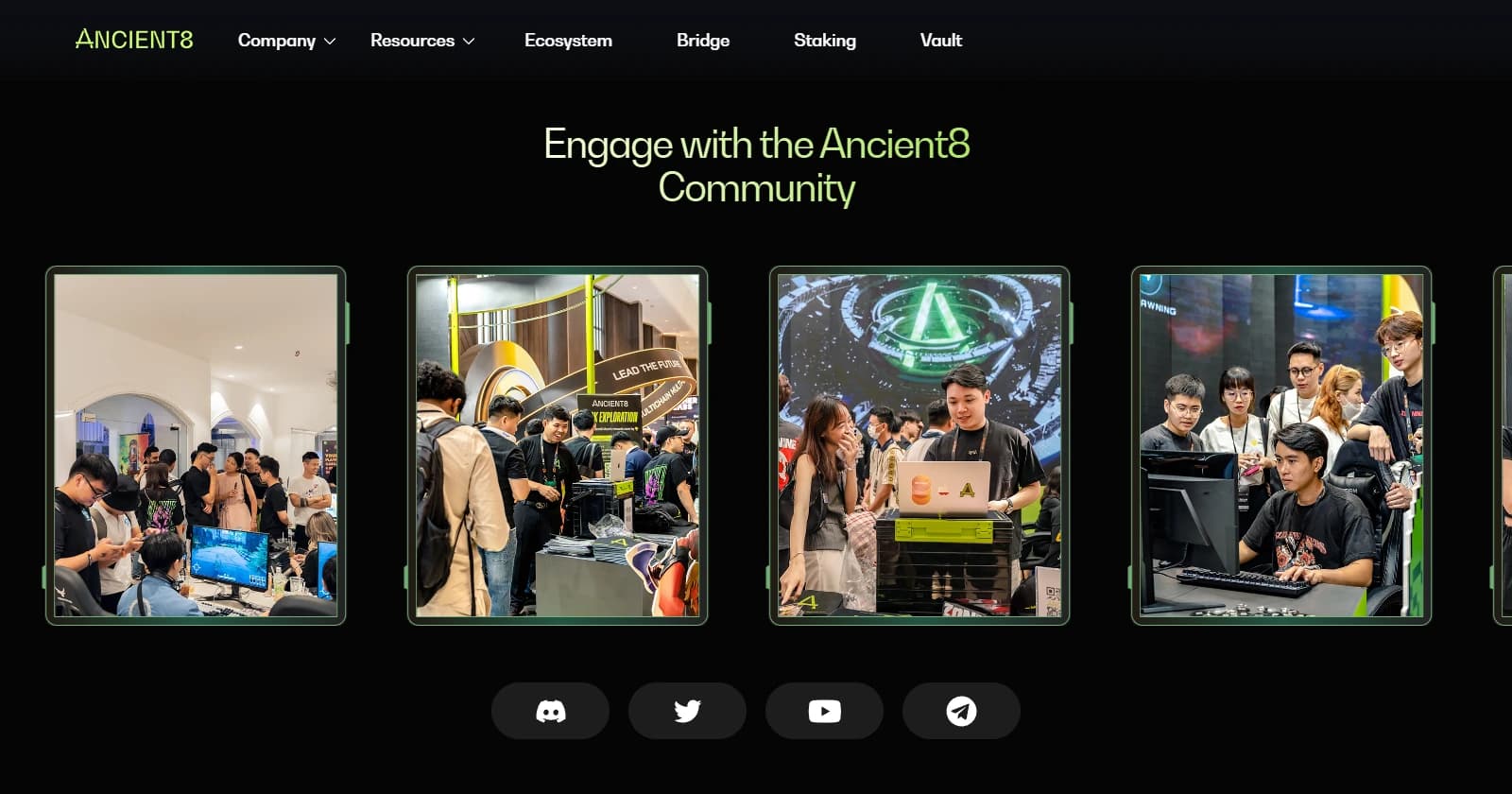 Ancient8 — Current community page section