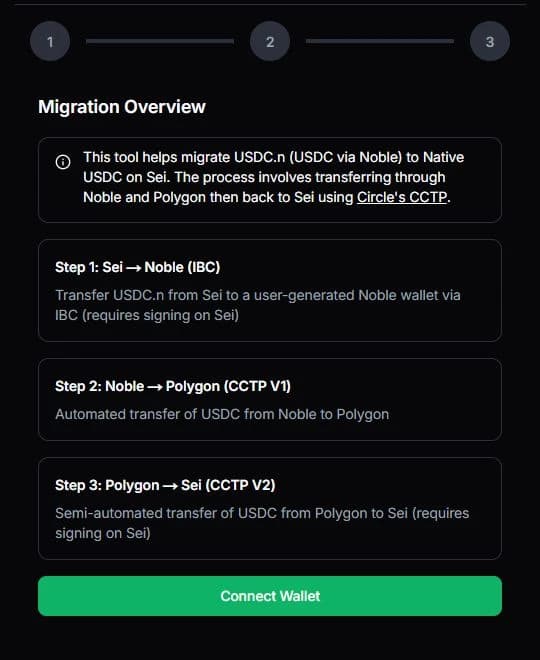 brrr — USDC migration workflow