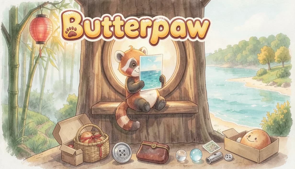 Butterpaw: Visual identity · Development artwork