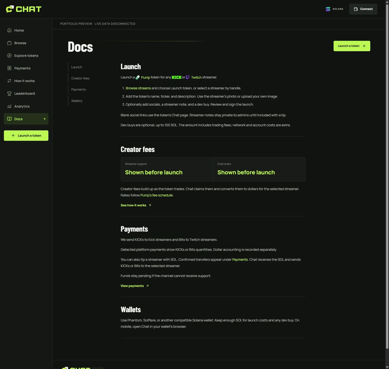 Chat — Product documentation · Local preview